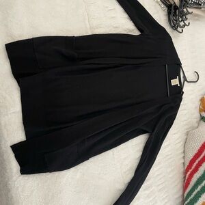 Black open front cardigan #cardigan #black